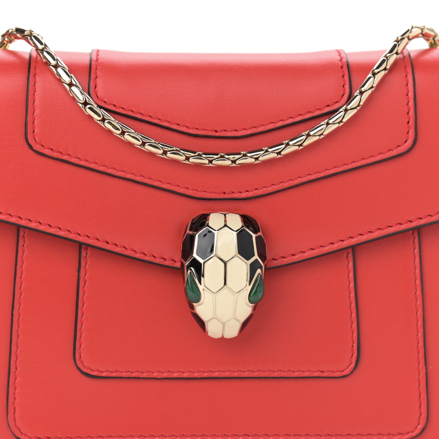 Calfskin Serpenti Forever Crossbody Bag Red