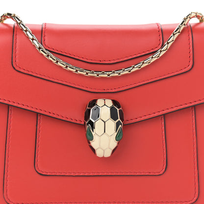 Bulgari Calfskin Serpenti Forever Crossbody Bag Red 8 of 10