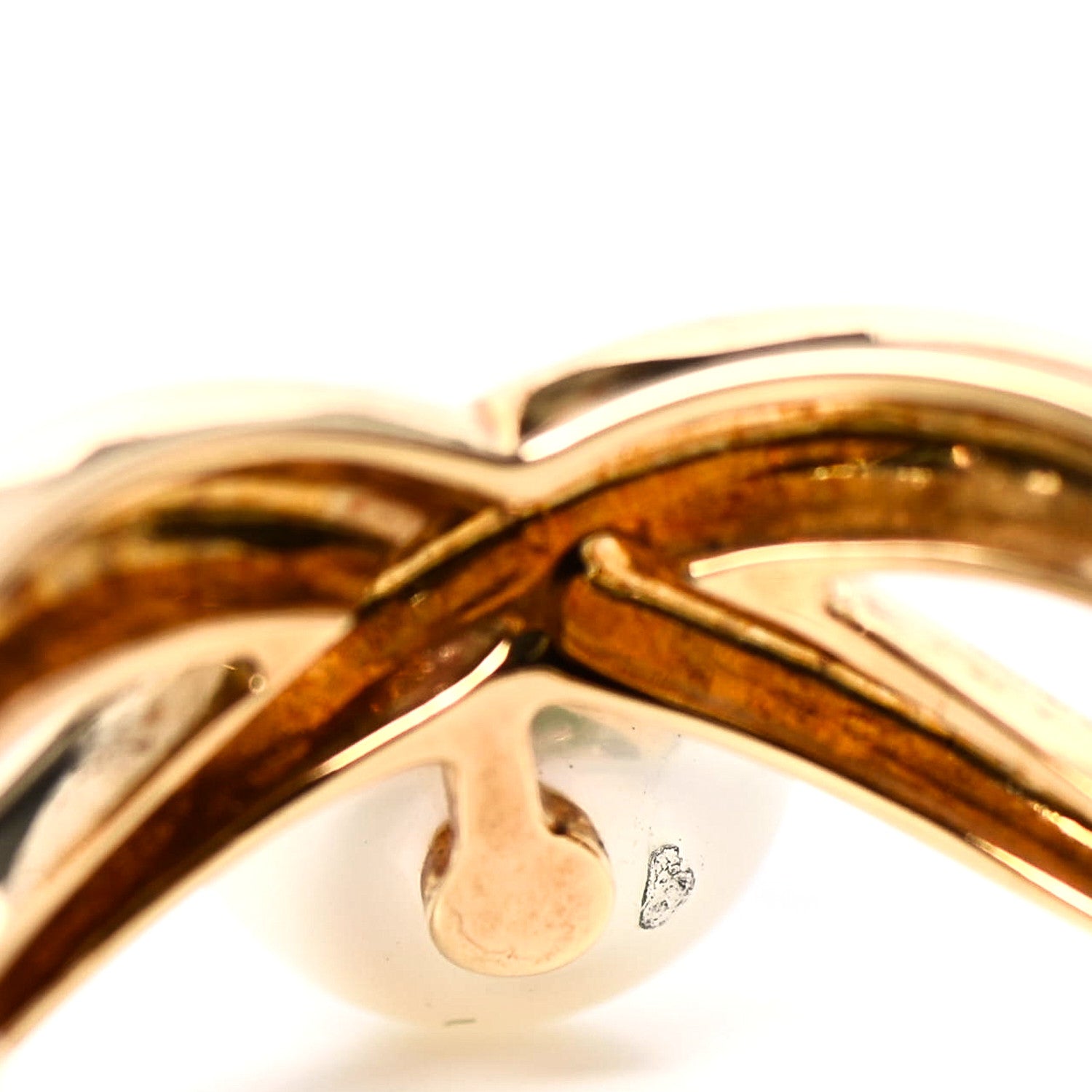 Mikimoto 18K Yellow Gold 8mm Akoya Pearl Ring 55 7.25 6 of 7