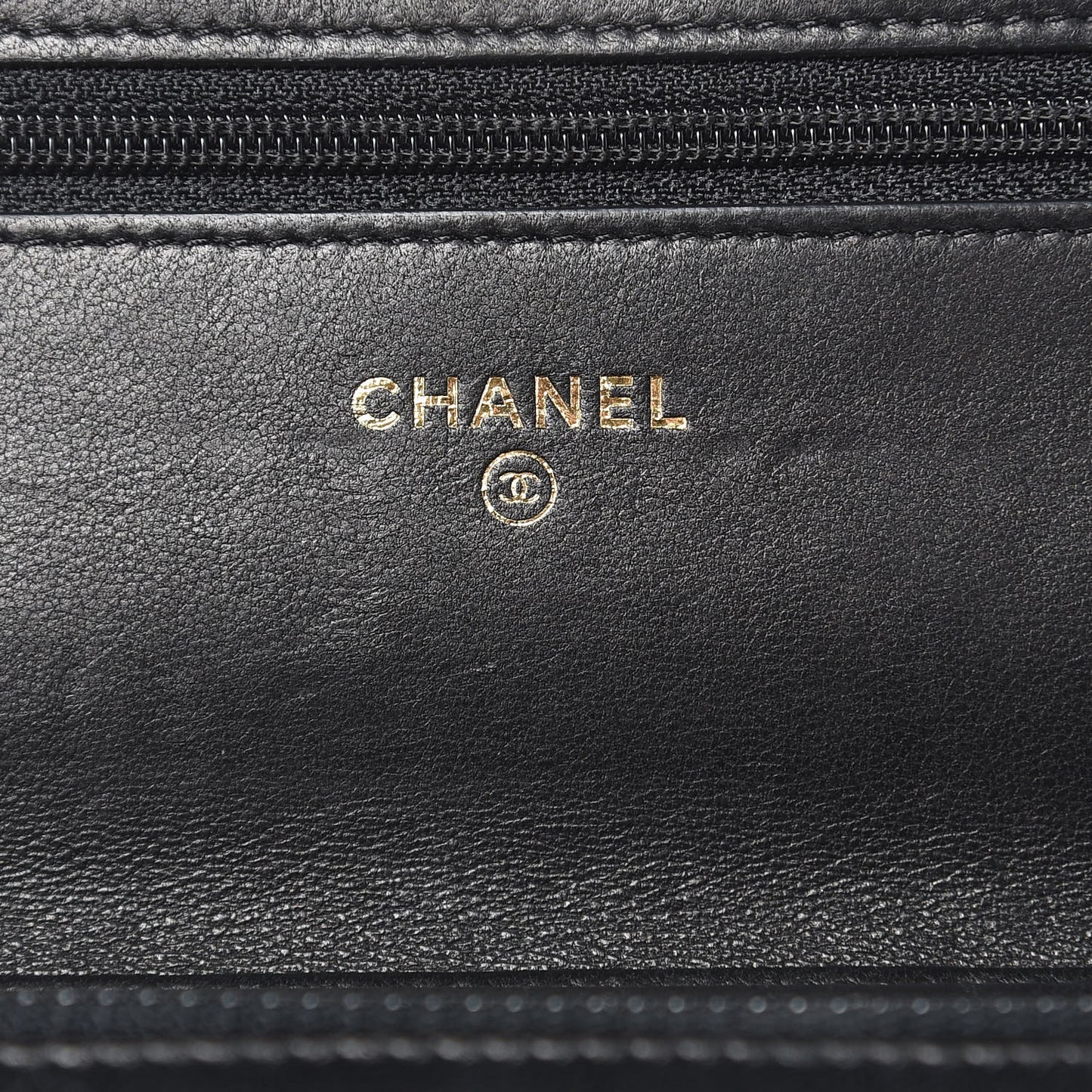 Aged Calfskin Quilted Reissue Wallet On Chain WOC Black