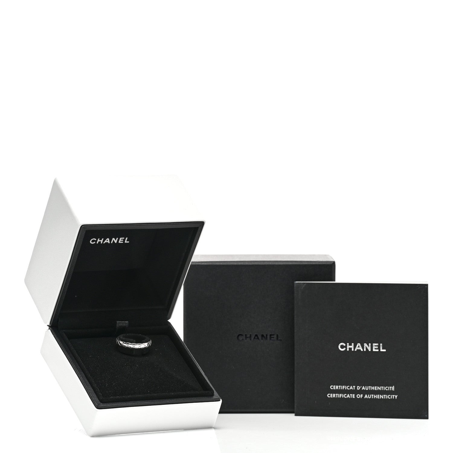 Chanel 18K White Gold Mini Coco Crush Ring 53 6.25 6 of 6