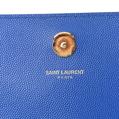 Saint Laurent Grain De Poudre Small Classic Monogram Kate Satchel Royal Blue 7 of 12