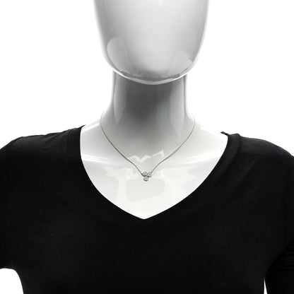 Tiffany Platinum Diamond Paper Flowers Pave Pendant Necklace 2 of 5