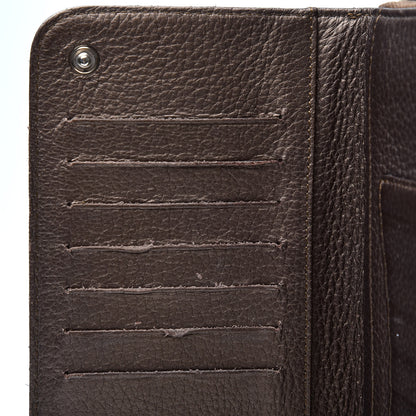 Chanel Metallic Calfskin Chain Zip Around Wallet Brown 8 of 14