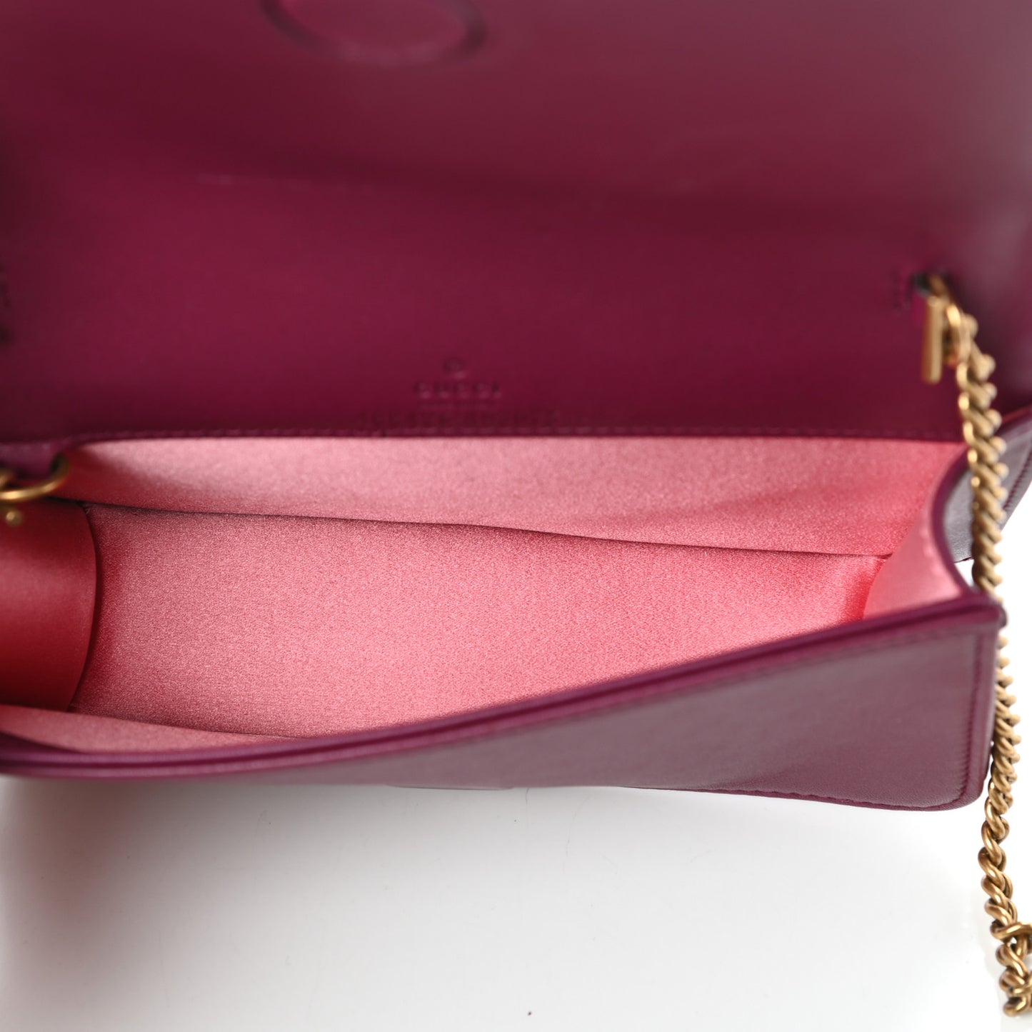 Velvet Matelasse GG Marmont Mini Bag Fuchsia Violet Cyclamen