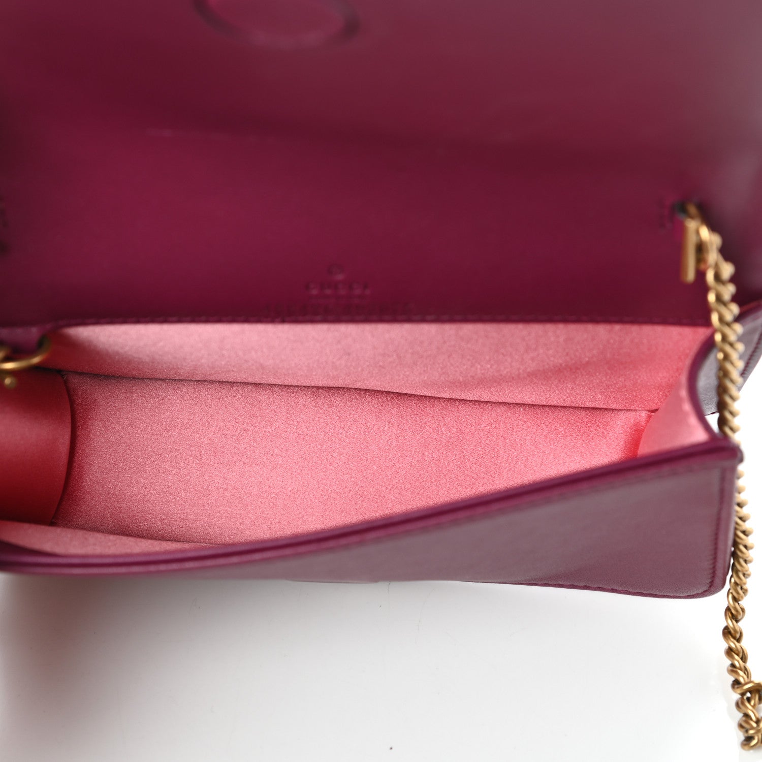Gucci Velvet Matelasse GG Marmont Mini Bag Fuchsia Violet Cyclamen 5 of 9