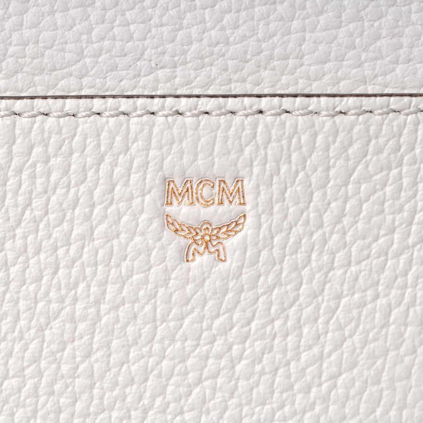Grained Calfskin Medium Milla Convertible Backpack White Flake