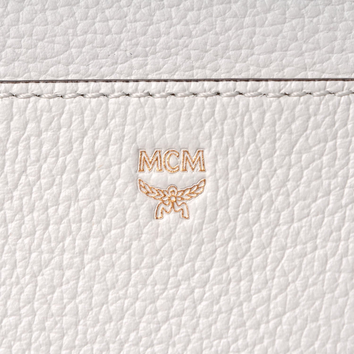 MCM Grained Calfskin Medium Milla Convertible Backpack White Flake 9 of 13