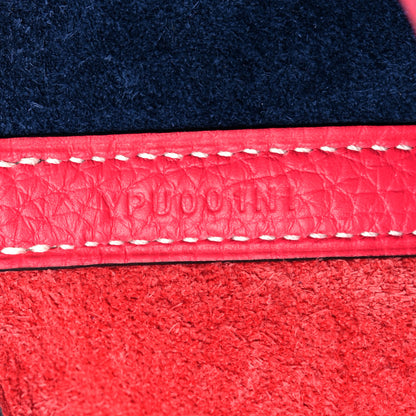 Hermes Taurillon Clemence Casaque Picotin Lock 18 PM Rose Extreme Bleu Nuit 7 of 10