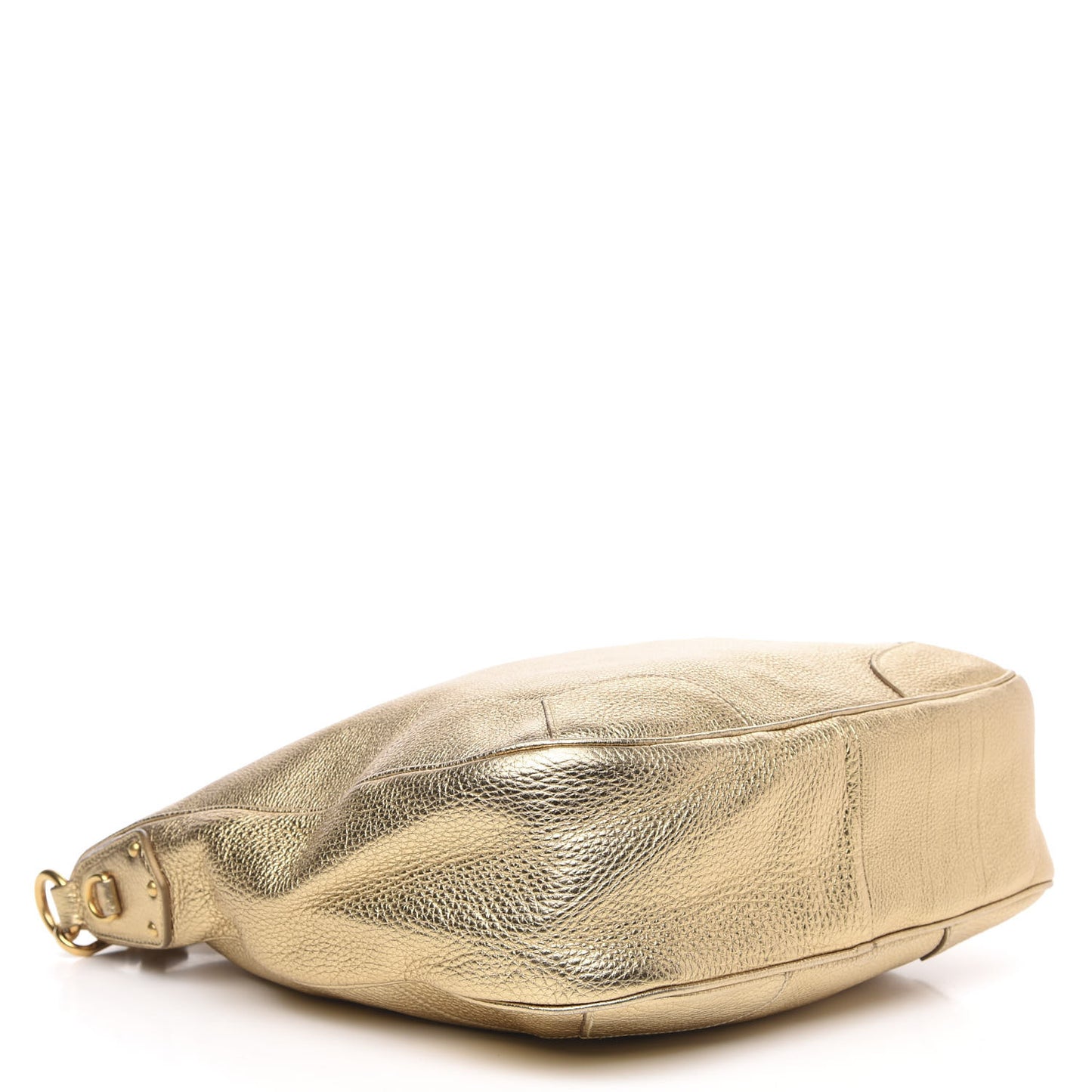 Metallic Vitello Daino Tote Platino
