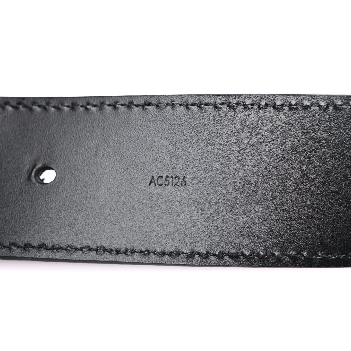 Suede Calfskin Mini Damier 40mm LV Initiales Belt 110 44 Carbone