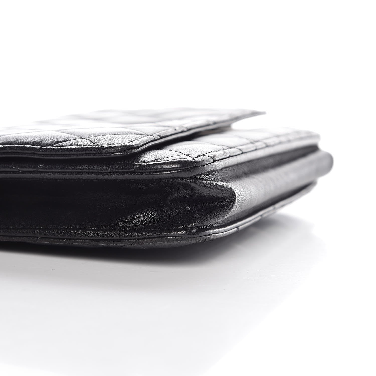 Chanel Lambskin Quilted Wallet On Chain WOC Black 9 of 10