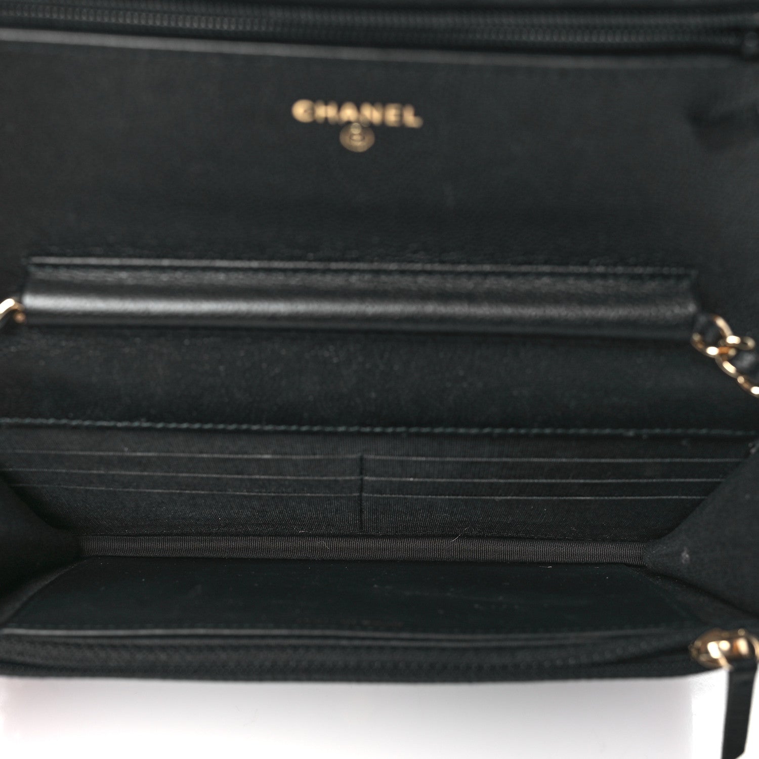 Chanel Caviar Quilted Boy Wallet On Chain WOC Black 5 of 11