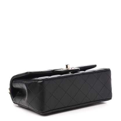 Chanel Lambskin Quilted Mini Coco Charms Rectangular Flap Black 4 of 10