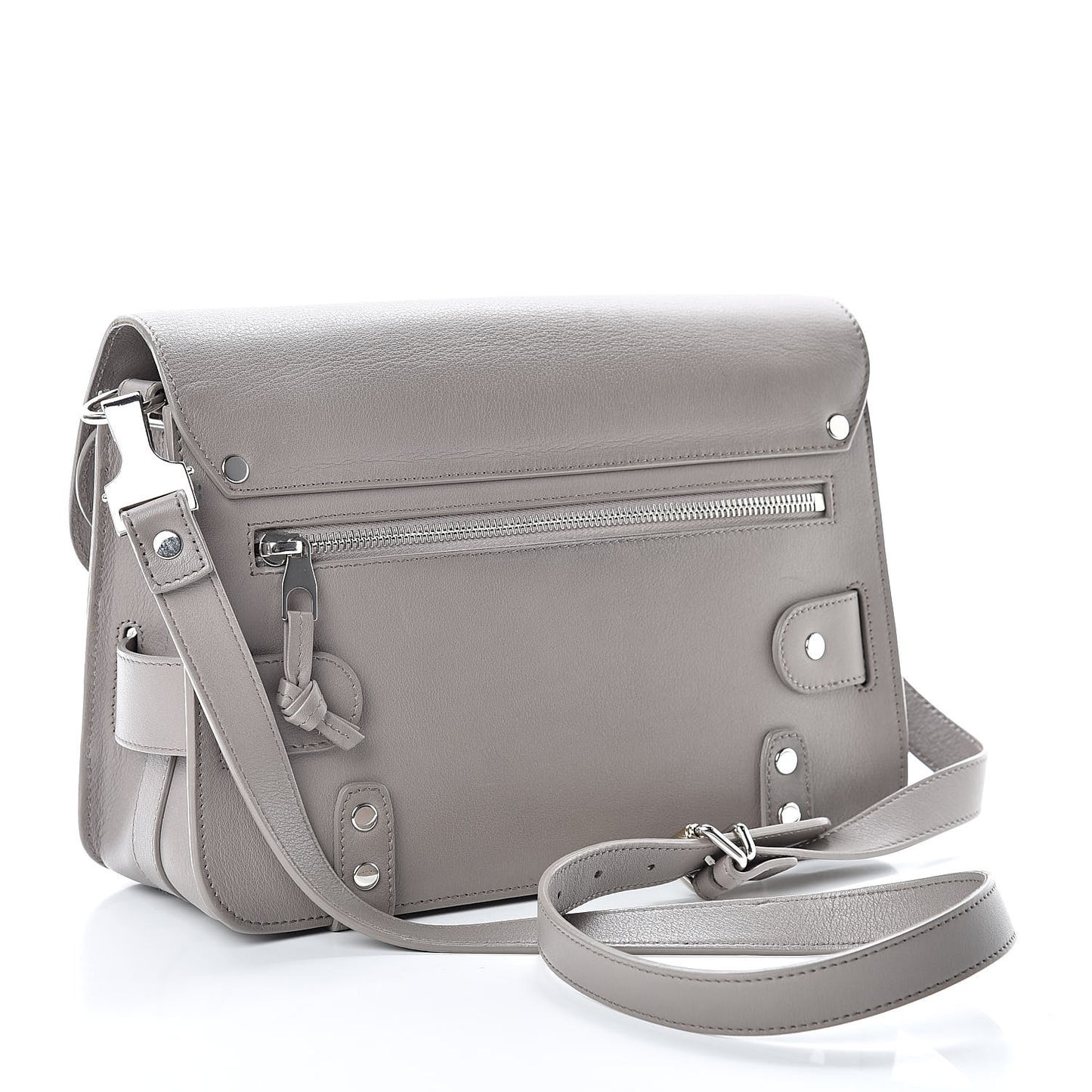 Smooth Calfskin PS11 Classic Shoulder Bag Mushroom