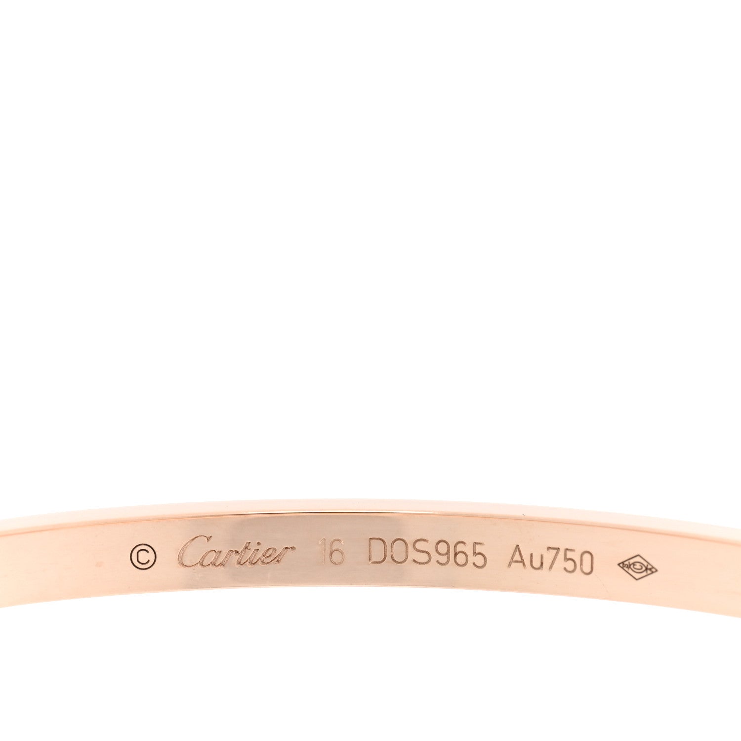Cartier 18K Pink Gold Small LOVE Bracelet 16 4 of 6