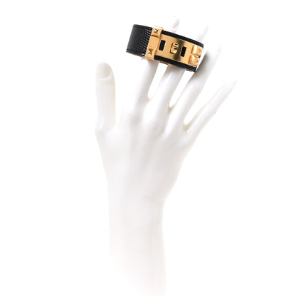 Hermes Lizard Collier de Chien CDC 24 Bracelet T3 Black 2 of 6