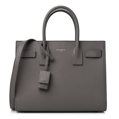 Saint Laurent Grained Calfskin Baby Sac De Jour Fog 1 of 12