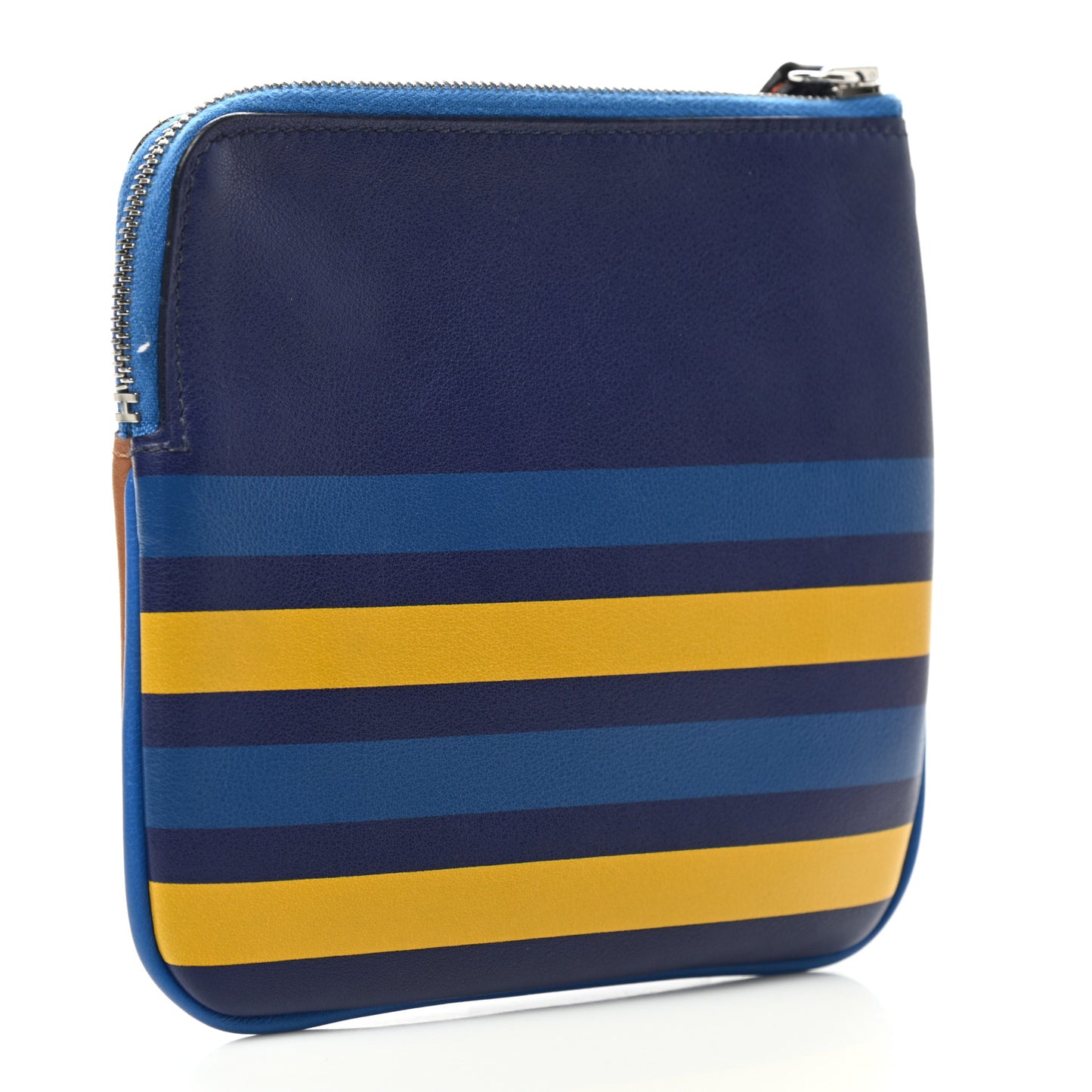 Swift Couverture Nouvelle Carre Pocket Pouch Gold Bleu Encre