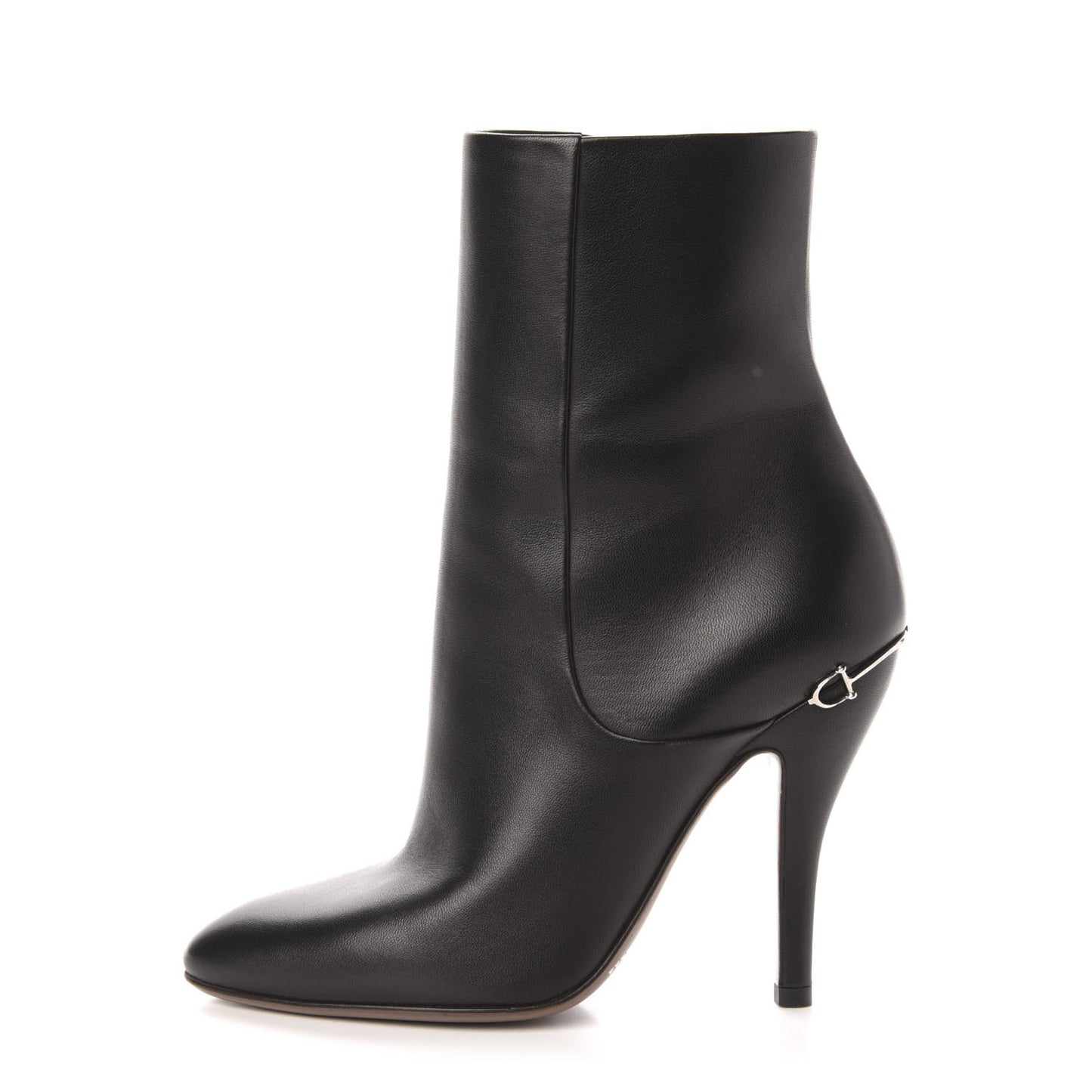 Nappa Horsebit Ankle Boots 36 Black