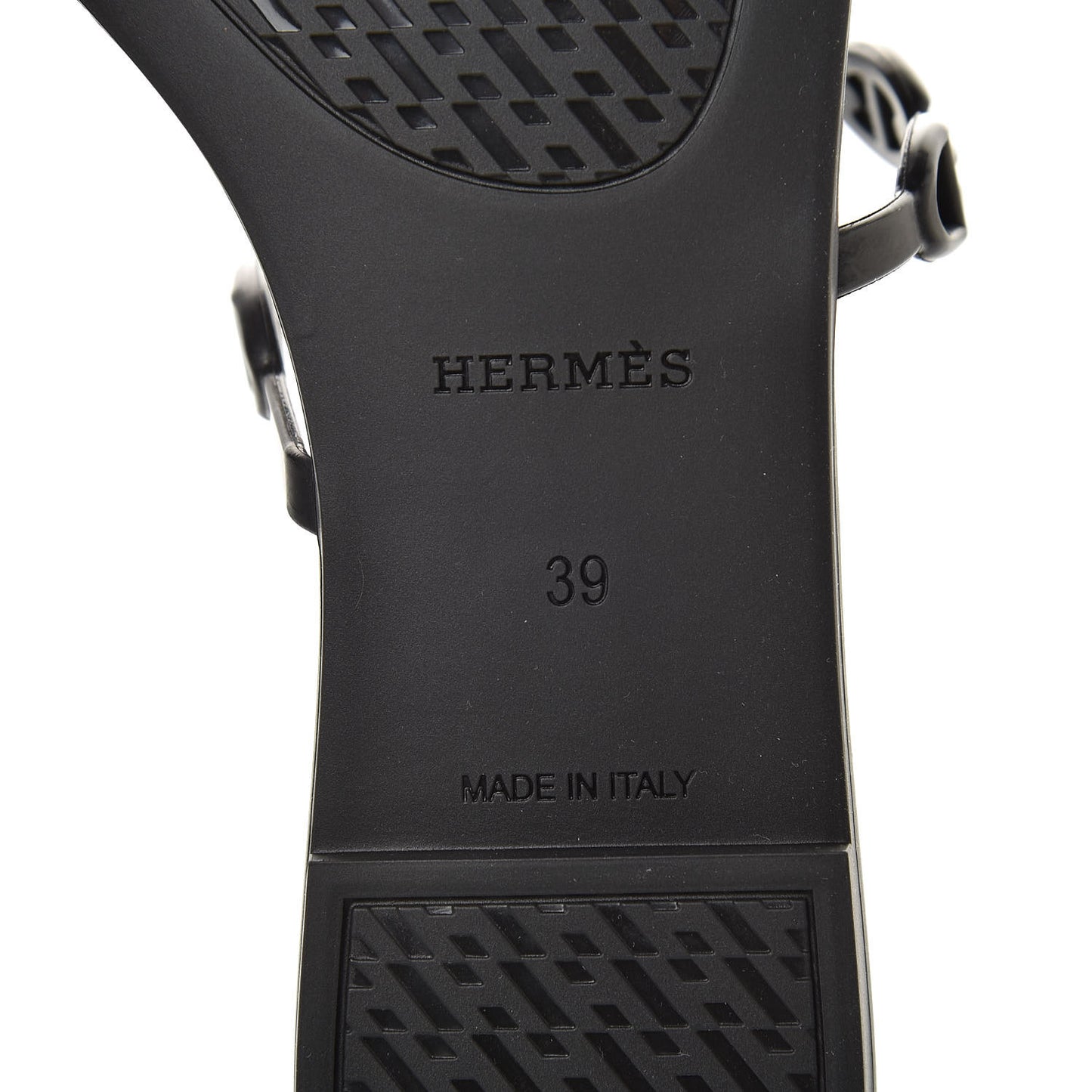 Rubber Chaine d'Ancre Rivage Sandals 39 Black