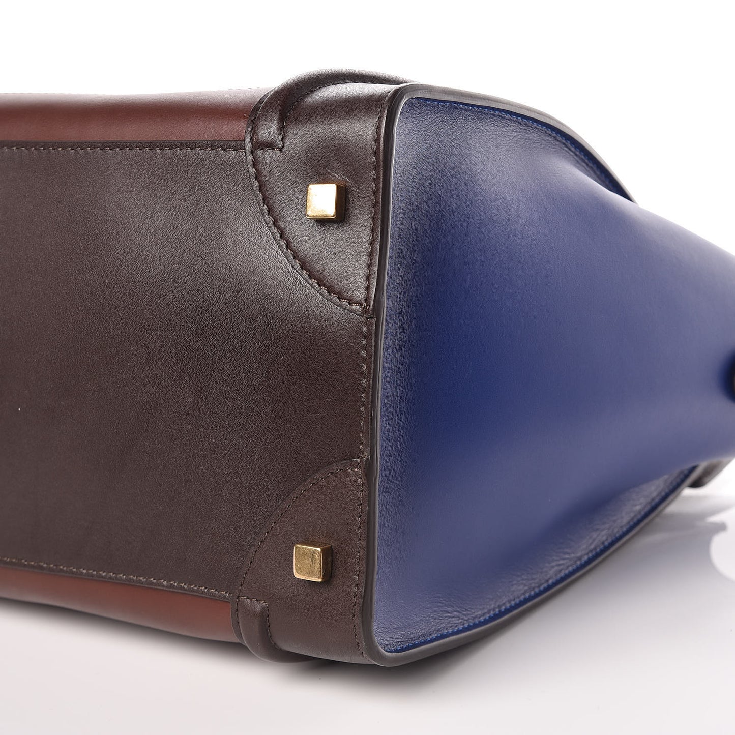 Smooth Calfskin Mini Tri-Color Luggage Acajou