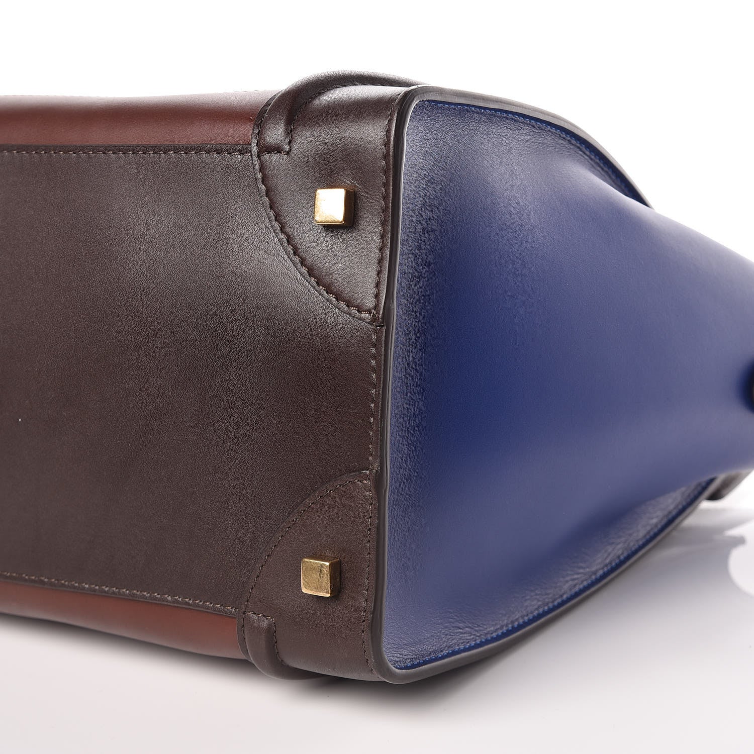 Celine Smooth Calfskin Mini Tri-Color Luggage Acajou 8 of 9