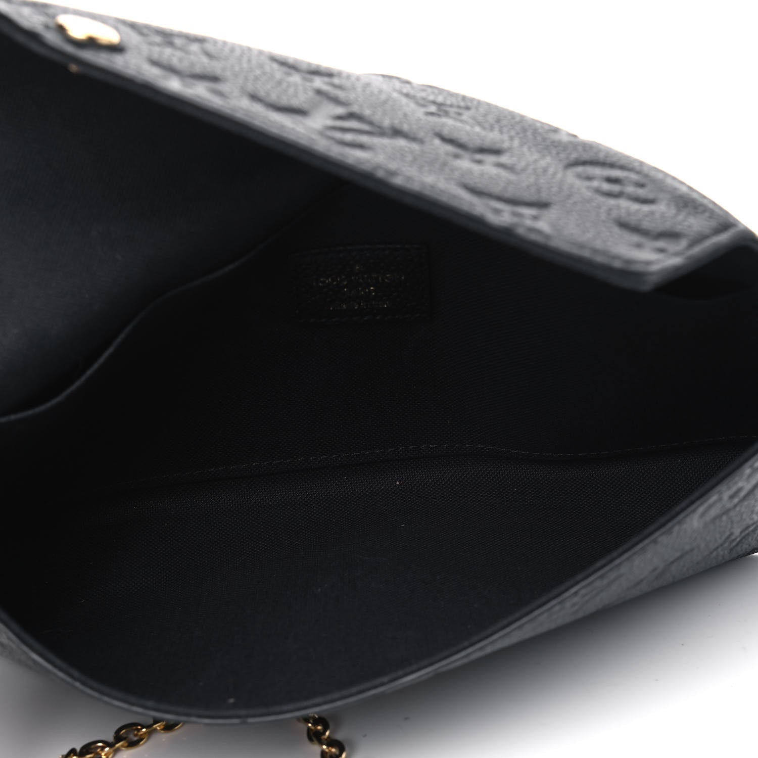 Louis Vuitton Empreinte Pochette Felicie Chain Wallet Black 4 of 5