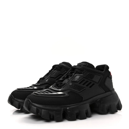 Prada Rubber Technical Knit Fabric Cloudbust Thunder Sneakers 35 Black 3 of 8