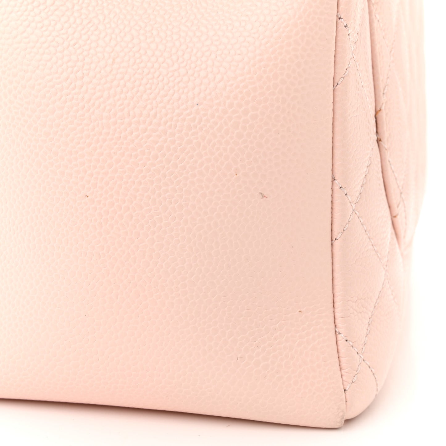 Caviar Quilted Grand Shopping Tote GST Light Pink
