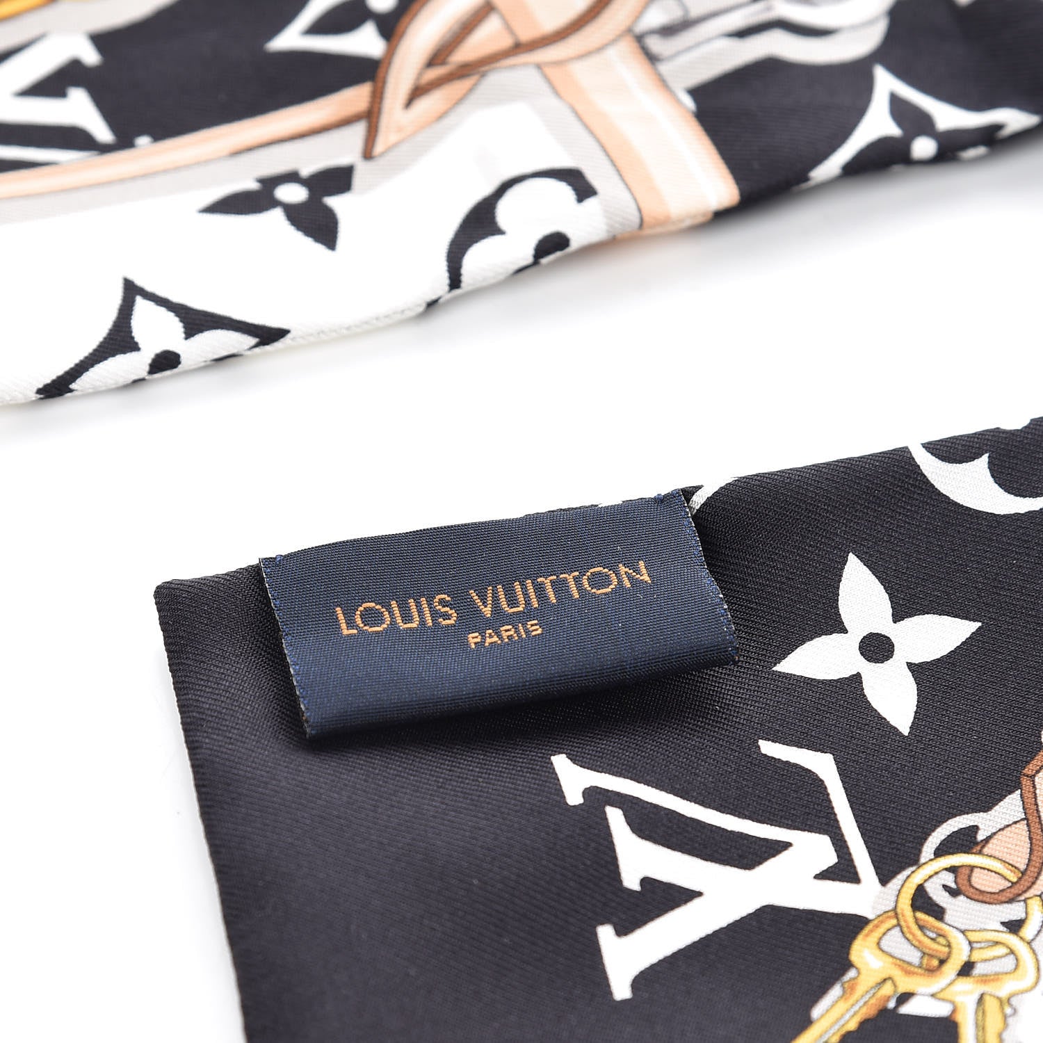 Louis Vuitton Silk Monogram Confidential Bandeau Black 4 of 4