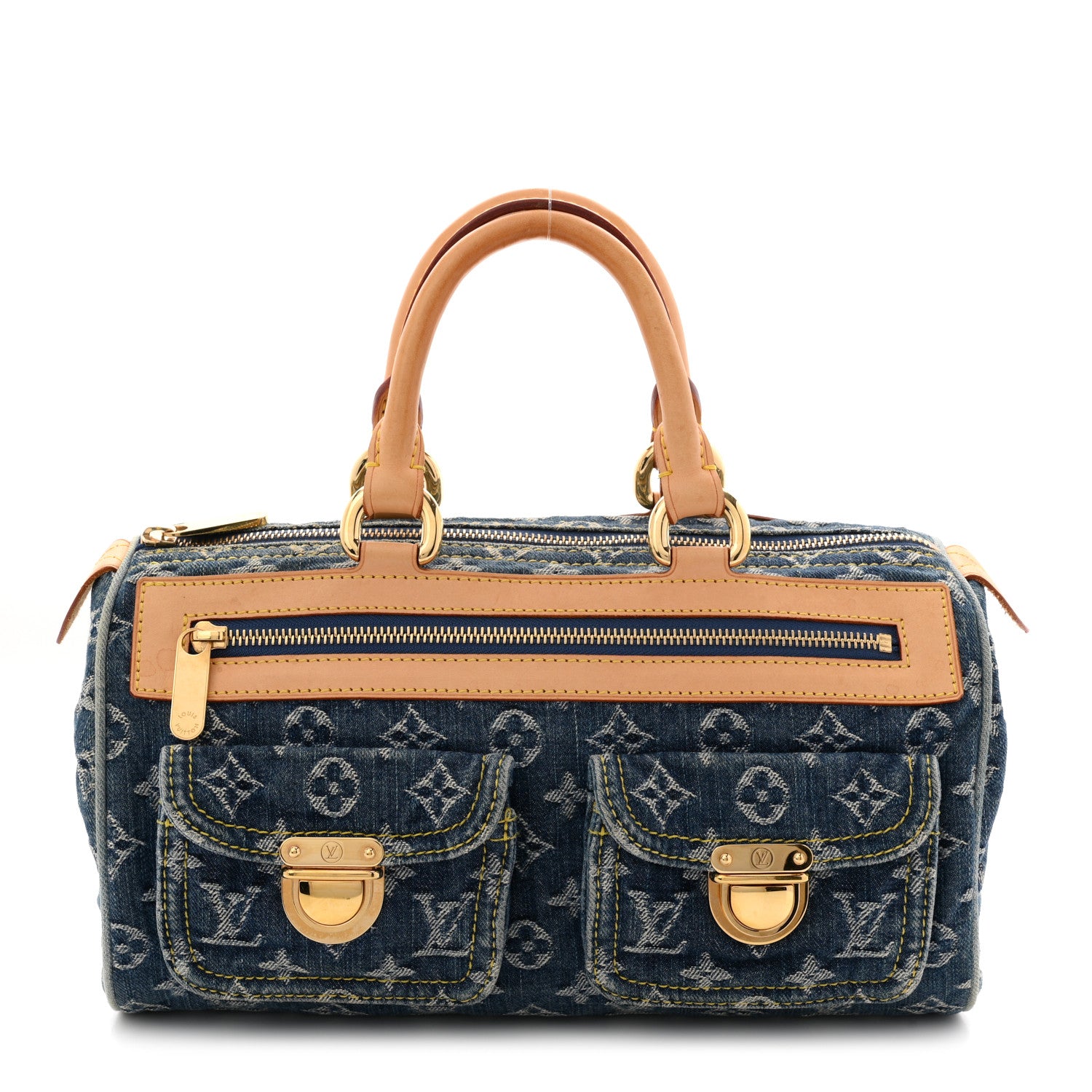 Louis Vuitton Monogram Denim Neo Speedy Blue 1 of 12