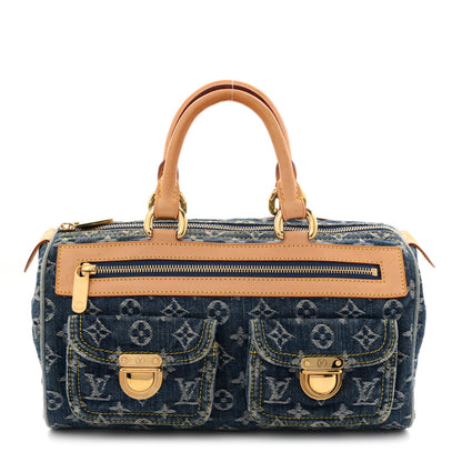 Louis Vuitton Monogram Denim Neo Speedy Blue 1 of 12