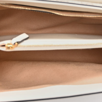Gucci GG Supreme Monogram Calfskin Medium Horsebit 1955 Top Handle Bag Beige Ebony Mystic White 5 of 11