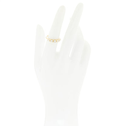 Jennifer Meyer 18K Yellow Gold Diamond Graduated Ring 53 6.5 2 of 6