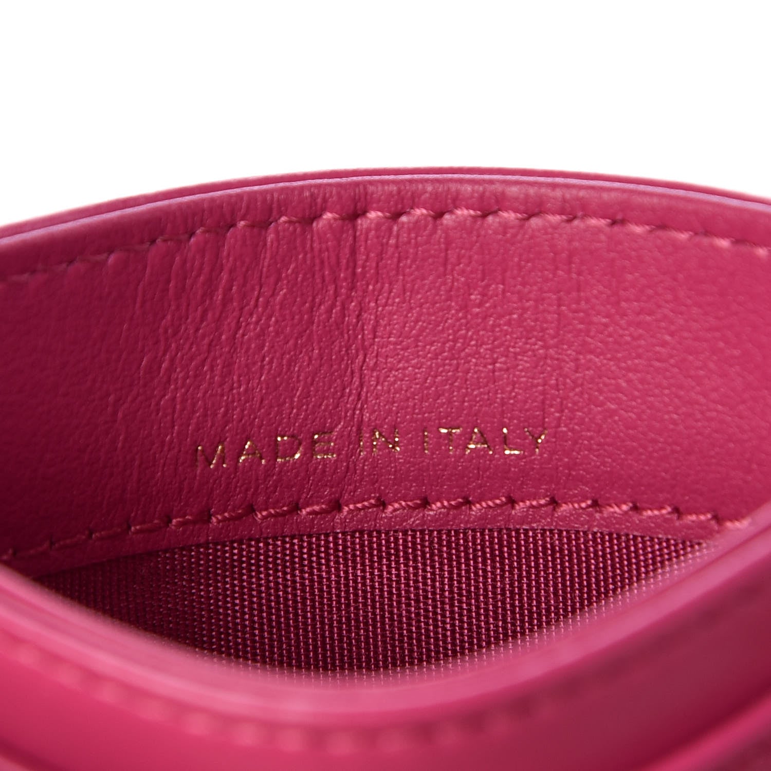 Chanel Lambskin Camellia Embossed Card Holder Fuchsia 8 of 10