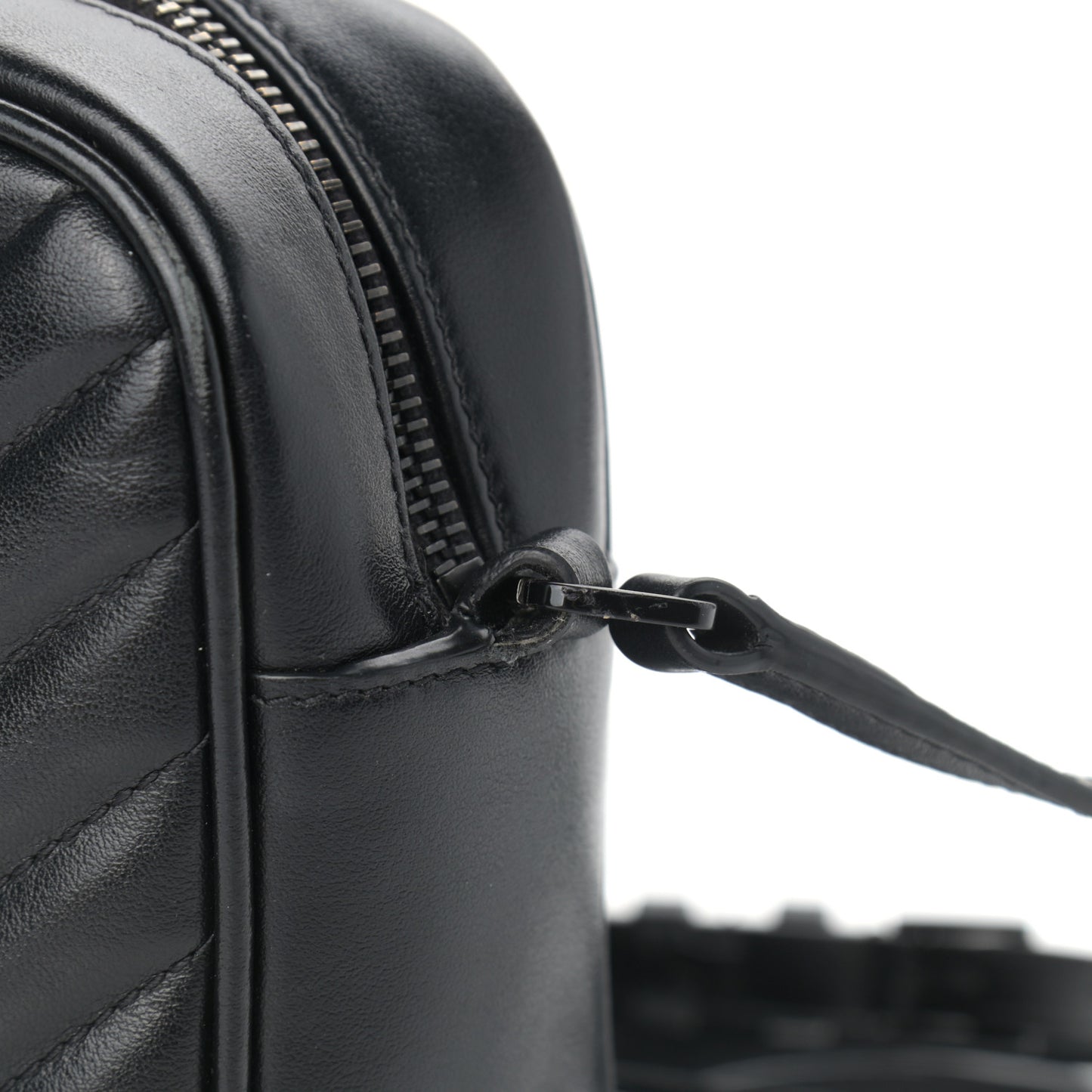 Calfskin Matelasse Monogram Lou Camera Bag Black