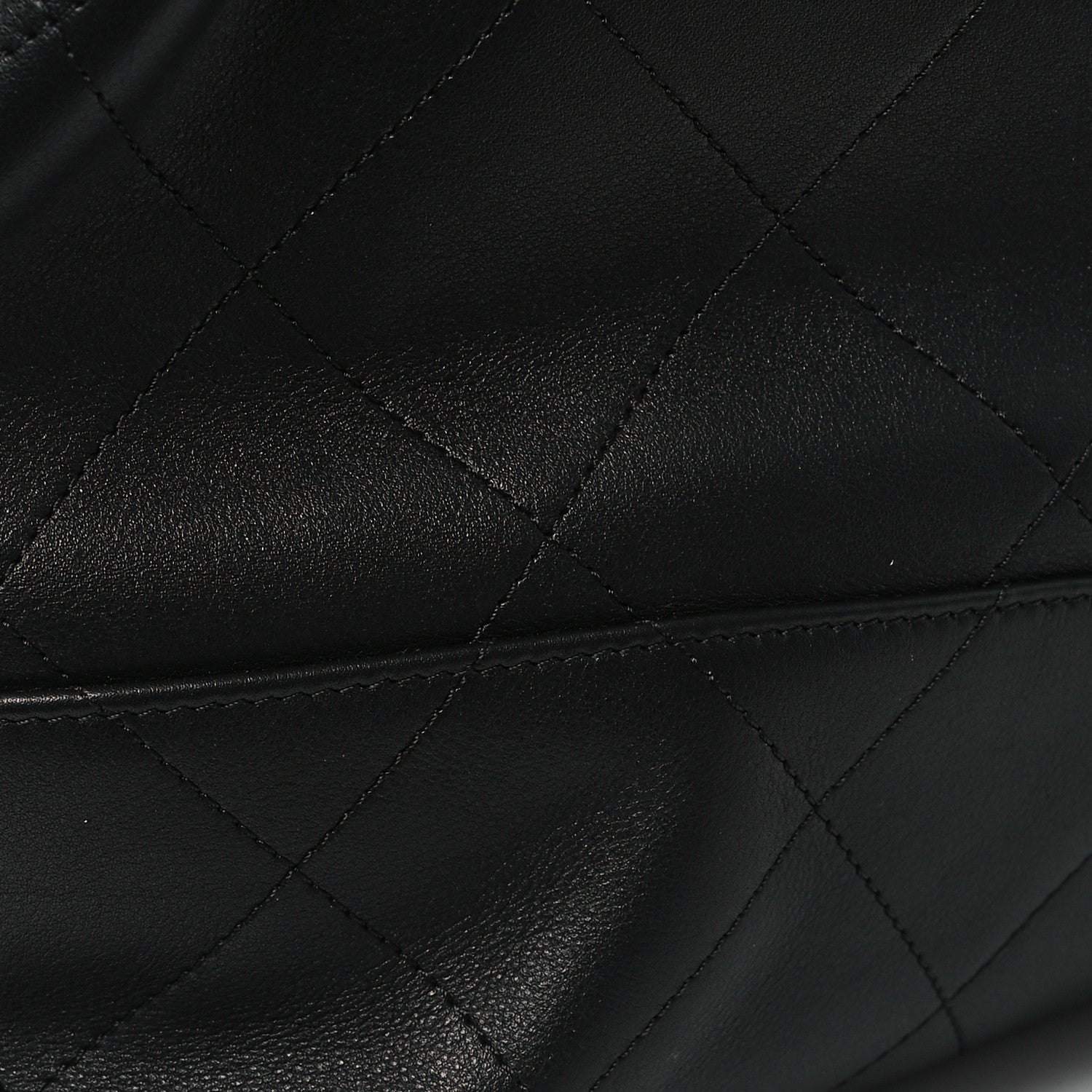 Chanel Calfskin Stitched Large Shopping Bag Black 10 of 10