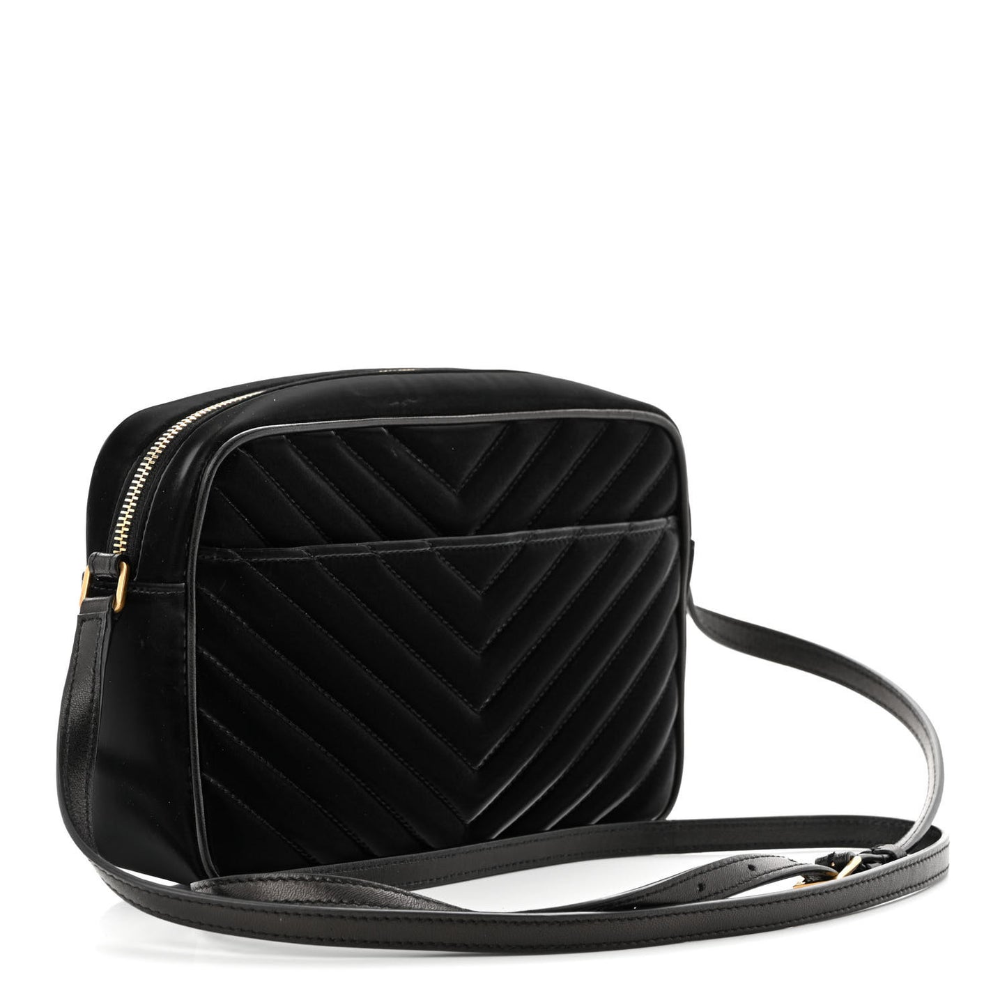 Nylon Matelasse Monogram Lou Camera Bag Black