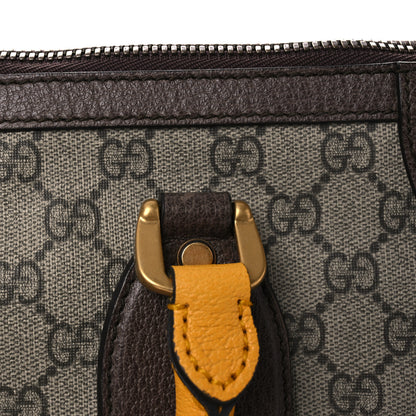 Gucci Soft GG Supreme Monogram Web Medium Duffle Bag Beige New Acero Crop 13 of 17