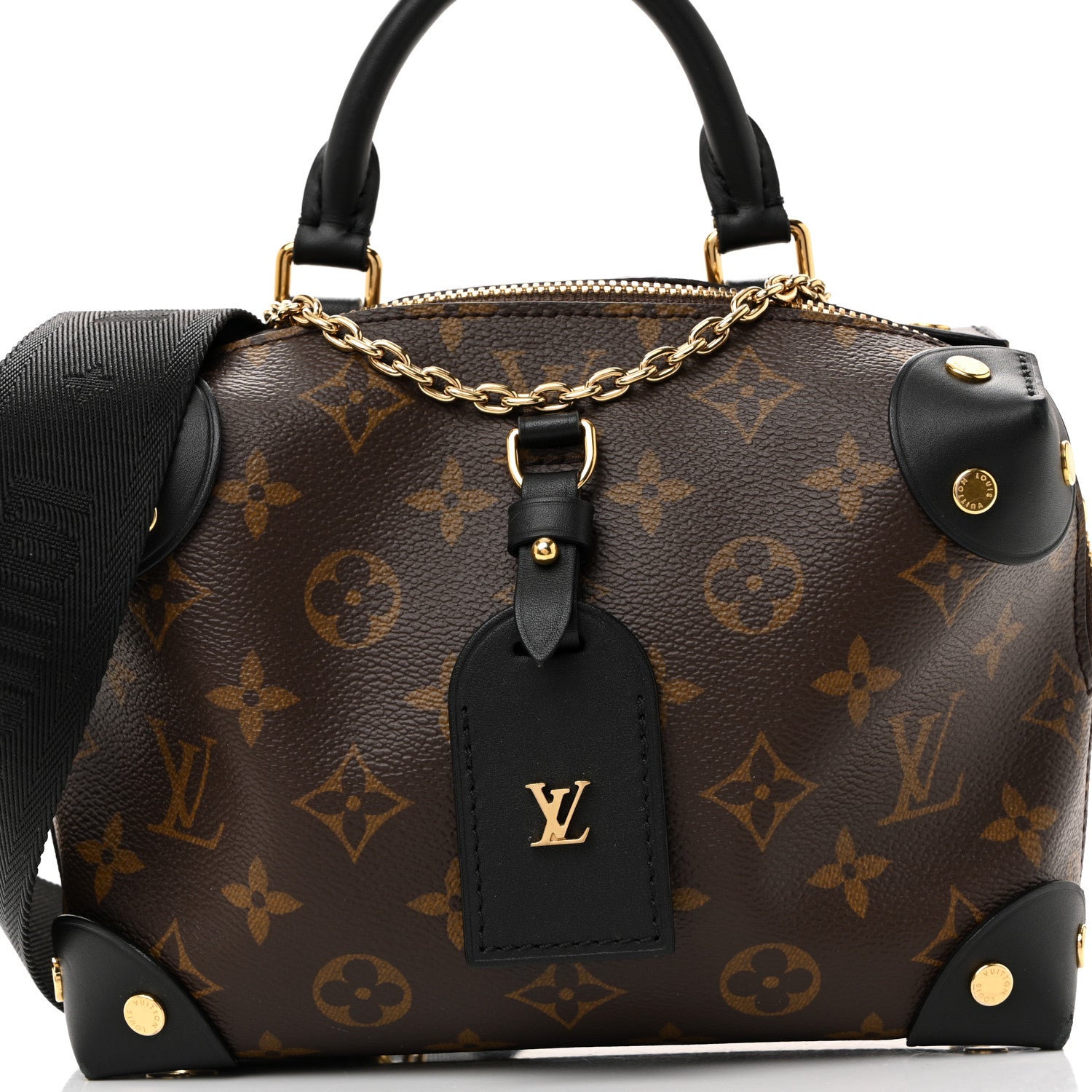 Louis Vuitton Monogram Petite Malle Souple Black 7 of 9
