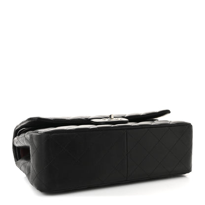 Chanel Lambskin Quilted Jumbo Double Flap Black 4 of 10