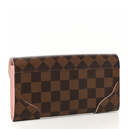 Louis Vuitton Damier Ebene Caissa Wallet Rose Ballerine 3 of 7