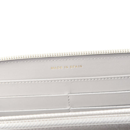 Chanel Caviar Quilted Large Boy Zip Around Wallet Grey 6 of 8