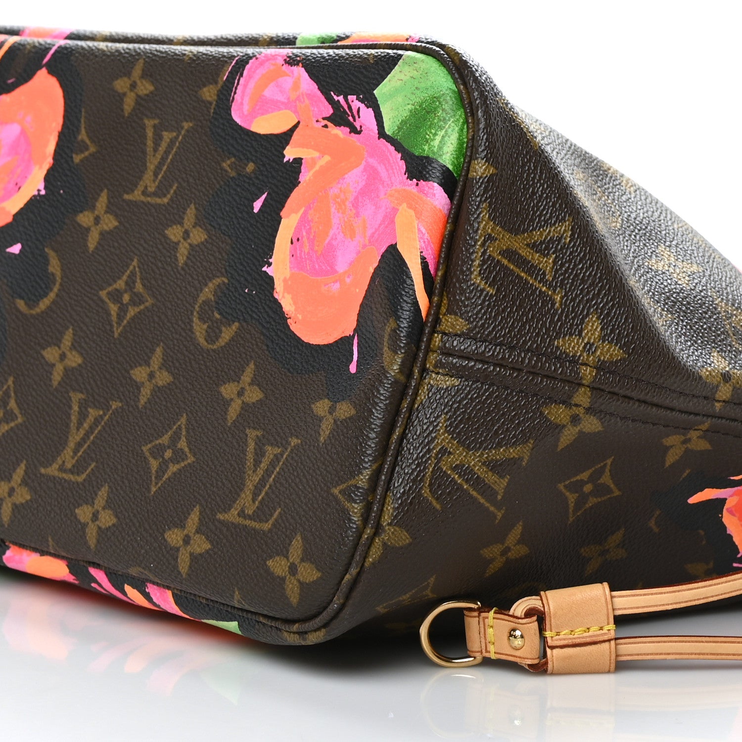 Louis Vuitton Monogram Roses Neverfull MM 9 of 9