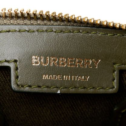 Burberry Vintage Check Mini Bowling Bag Olive Green 5 of 9