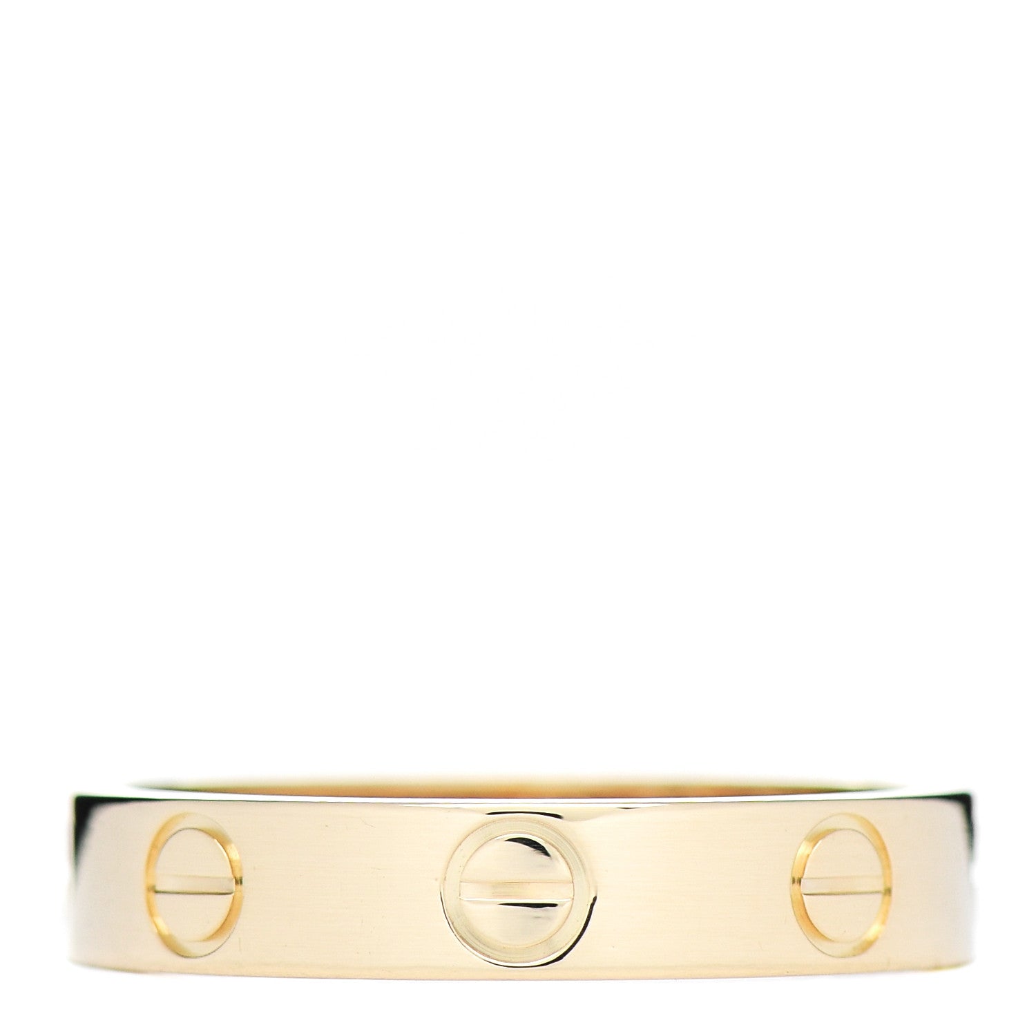 Cartier 18K Yellow Gold 3.5mm LOVE Wedding Band Ring 51 5.75 1 of 5