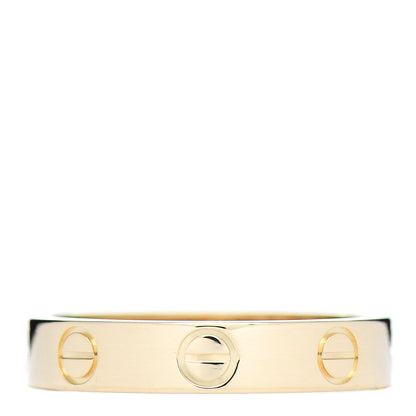 Cartier 18K Yellow Gold 3.5mm LOVE Wedding Band Ring 51 5.75 1 of 5