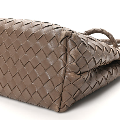 Bottega Veneta Nappa Intrecciato Medium Andiamo Shoulder Bag Taupe Grey 9 of 13