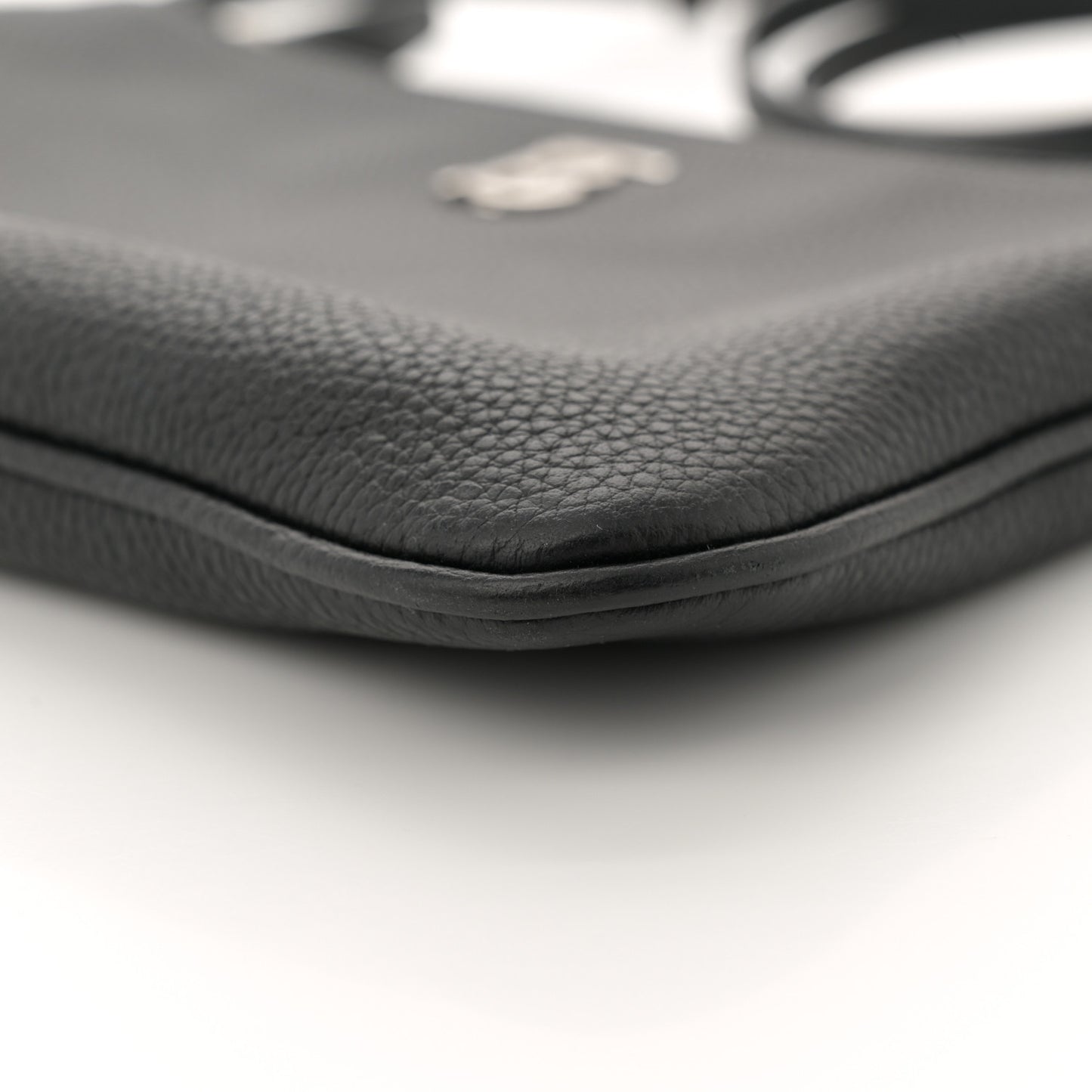 Grained Calfskin Peyton TB Crossbody Bag Black